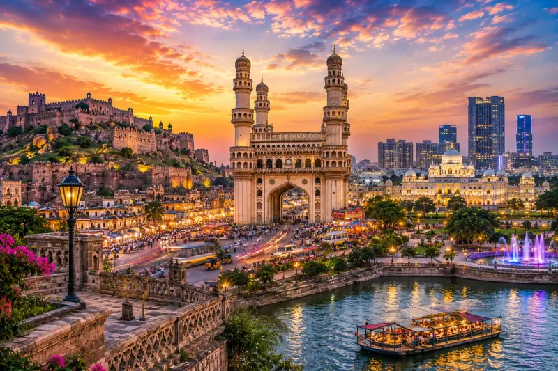 Hyderabad Pearl City & Ramoji Film City Explorer: 3 Nights 4 Days Charminar & Golconda Fort Package