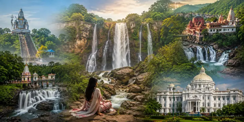 Explore Jharkhand: 3 Nights 4 Days Dhanbad, Giridih, Rajrappa & Ranchi Complete Waterfalls & Temple Group Tour
