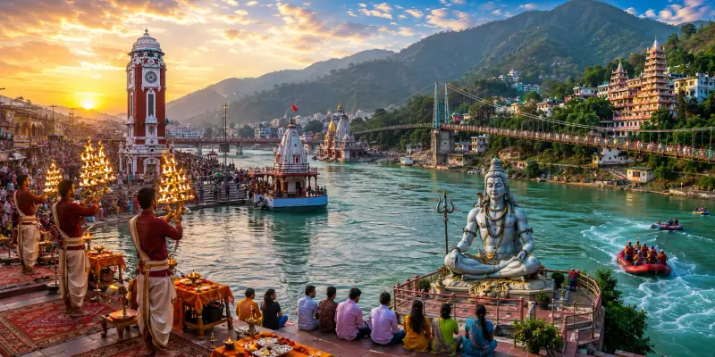 Haridwar Group Tour: 6 Nights 7 Days Holy Ganges & Rishikesh Pilgrimage Package