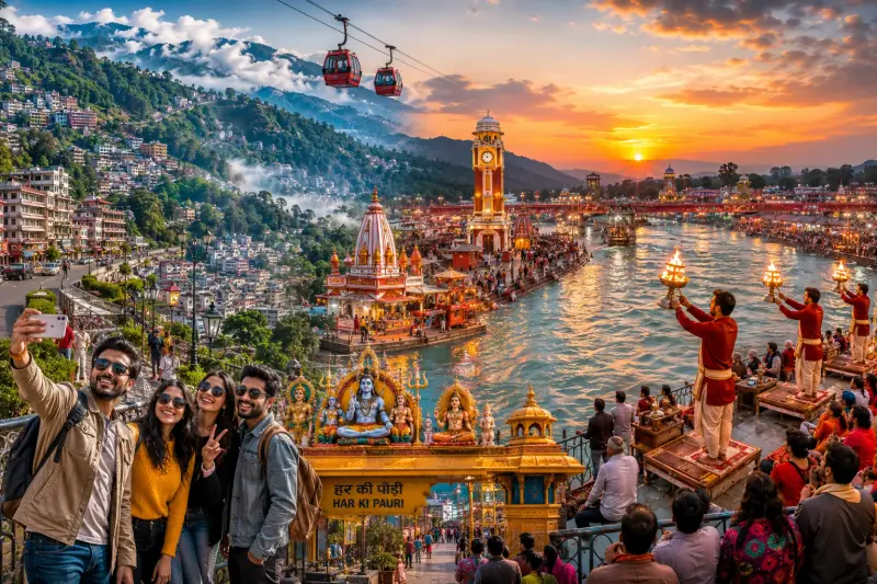 Haridwar Group Tour with Mussoorie: 7 Nights 8 Days Hills & Holy Ganges Special Package