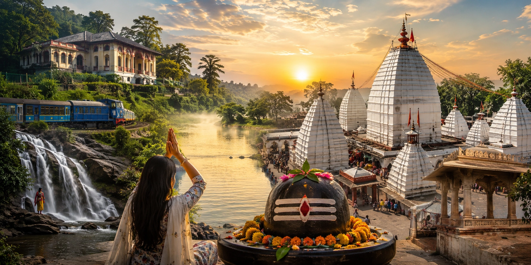 Madhupur & Deoghar Weekend Special: 2 Nights 3 Days Complete Jyotirlinga Darshan & Waterfalls Group Tour