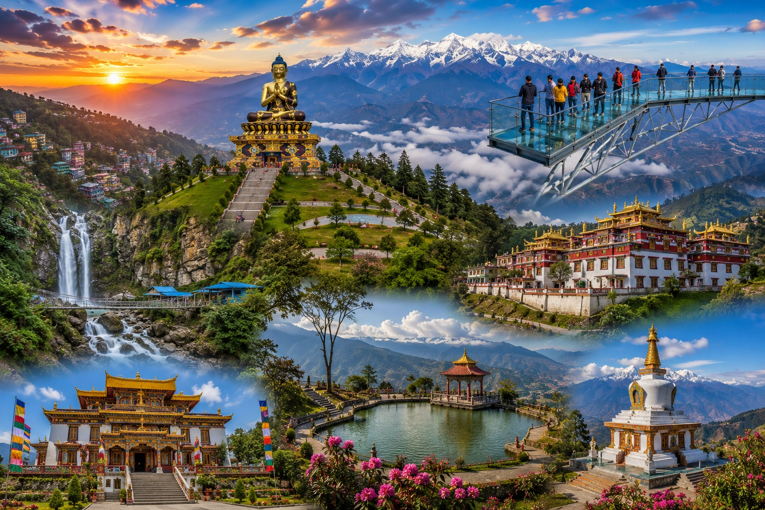 Misty West & South Sikkim Special: 3 Nights 4 Days Pelling, Buddha Park Ravangla & Namchi Group Tour