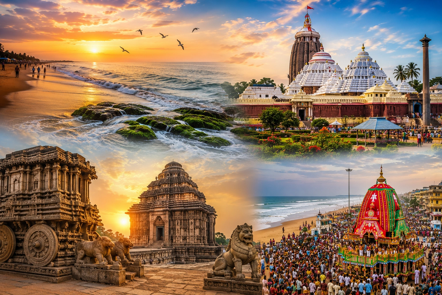 Puri Jagannath Dham Special: 5 Nights 6 Days Sea Beach, Konark Sun Temple & Chilika Lake Group Tour